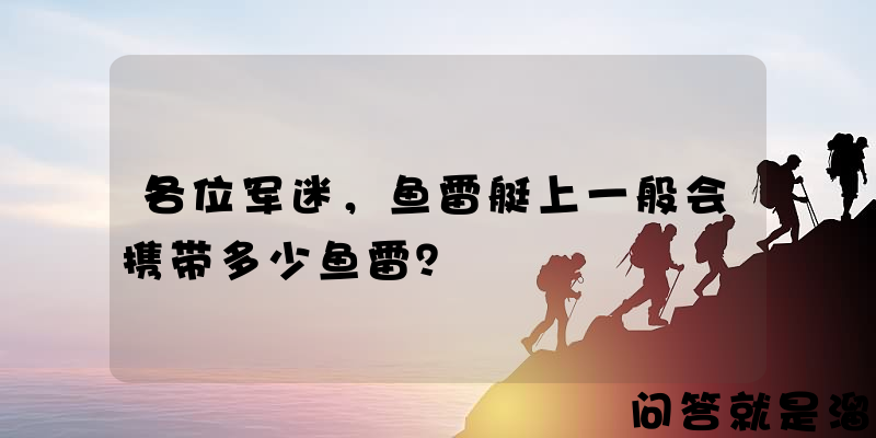 各位军迷，鱼雷艇上一般会携带多少鱼雷？